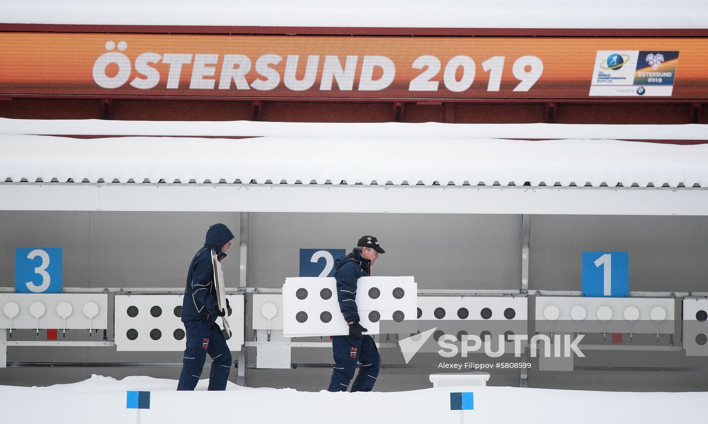 Sweden Biathlon Worlds Women Sprint