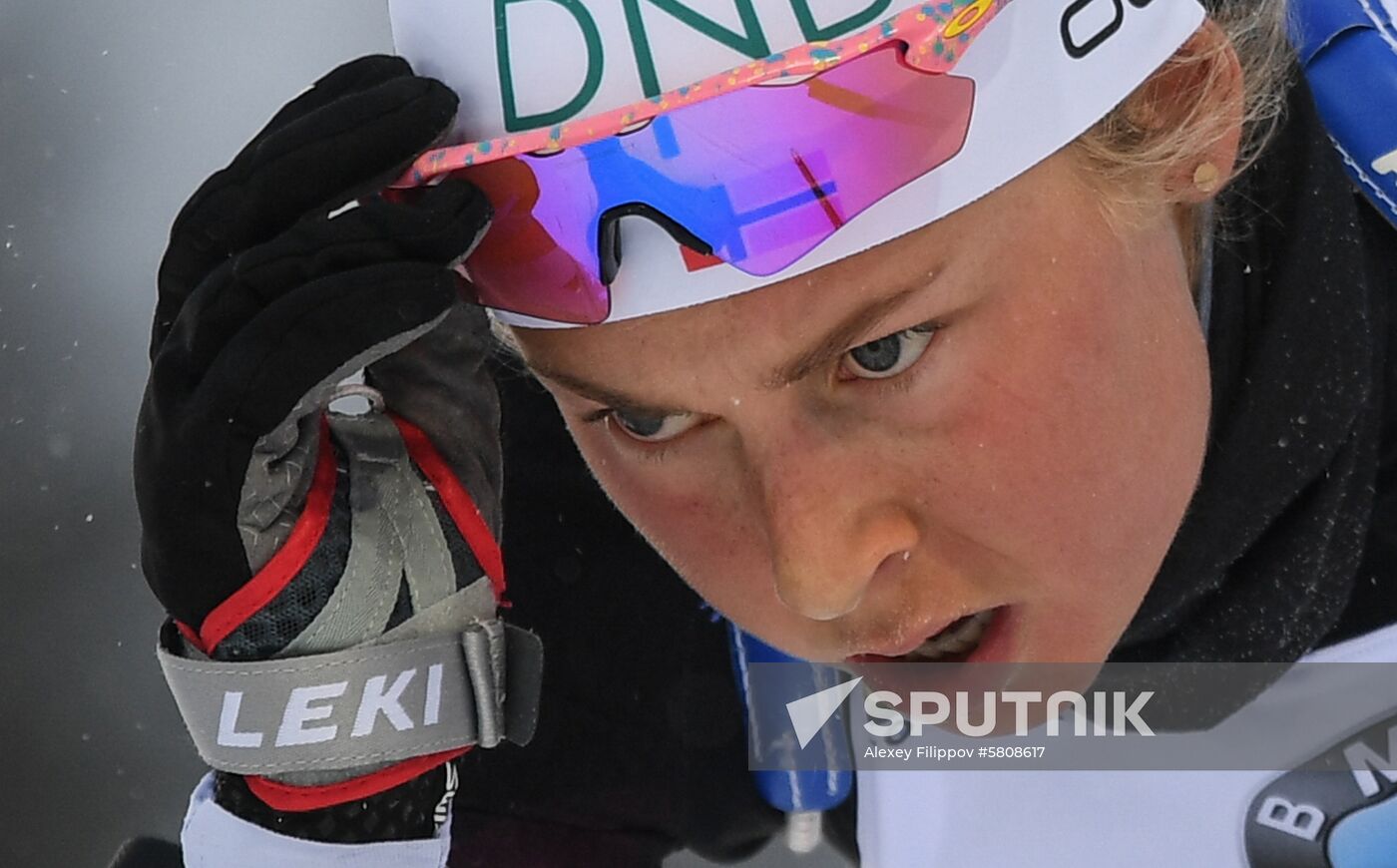 Sweden Biathlon Worlds Women Sprint