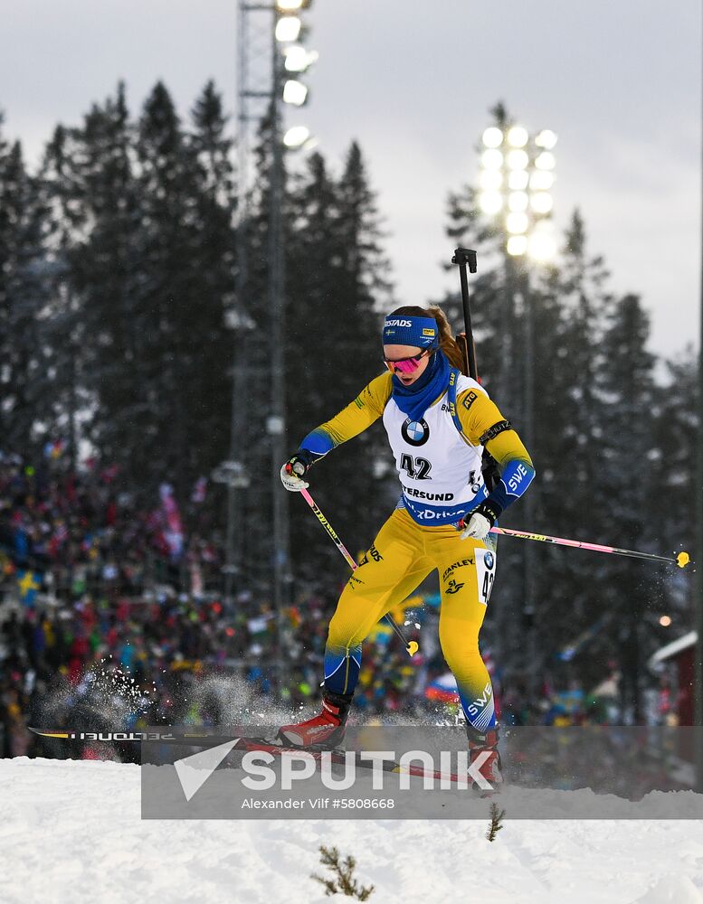 Sweden Biathlon Worlds Women Sprint