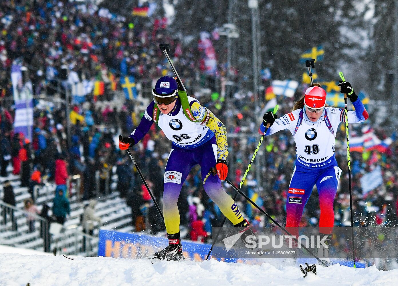 Sweden Biathlon Worlds Women Sprint