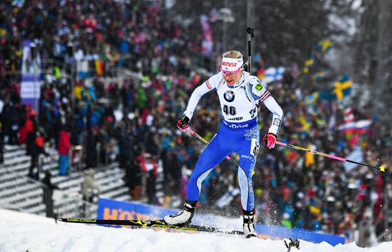 Sweden Biathlon Worlds Women Sprint
