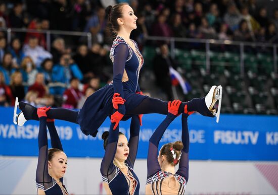 Russia Universiade Synchronized Figure Skating