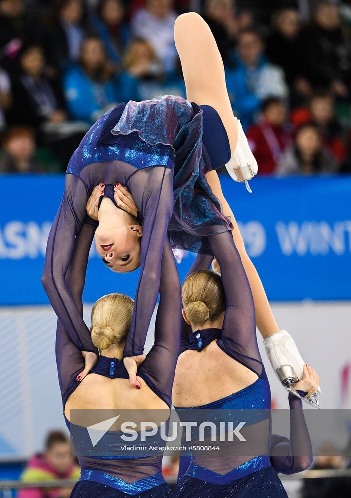 Russia Universiade Synchronized Figure Skating