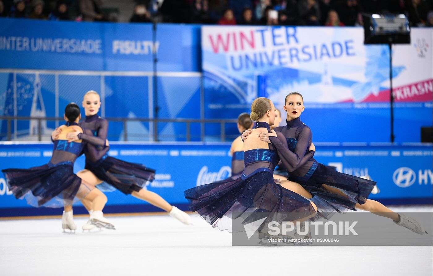Russia Universiade Synchronized Figure Skating