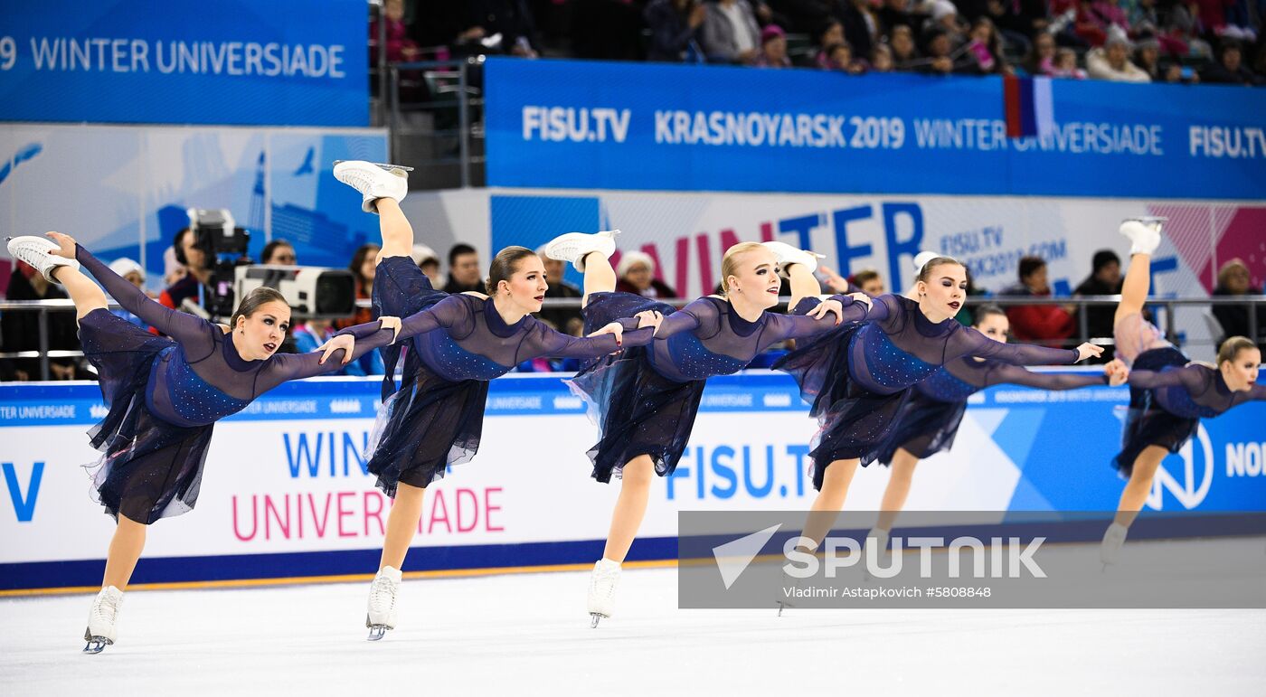 Russia Universiade Synchronized Figure Skating
