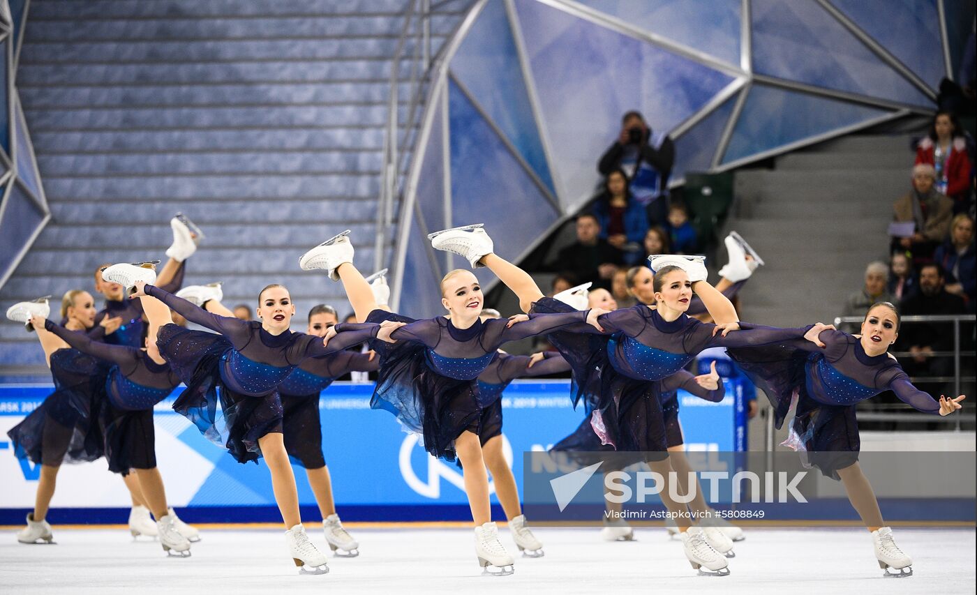 Russia Universiade Synchronized Figure Skating