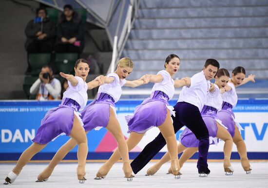 Russia Universiade Synchronized Figure Skating