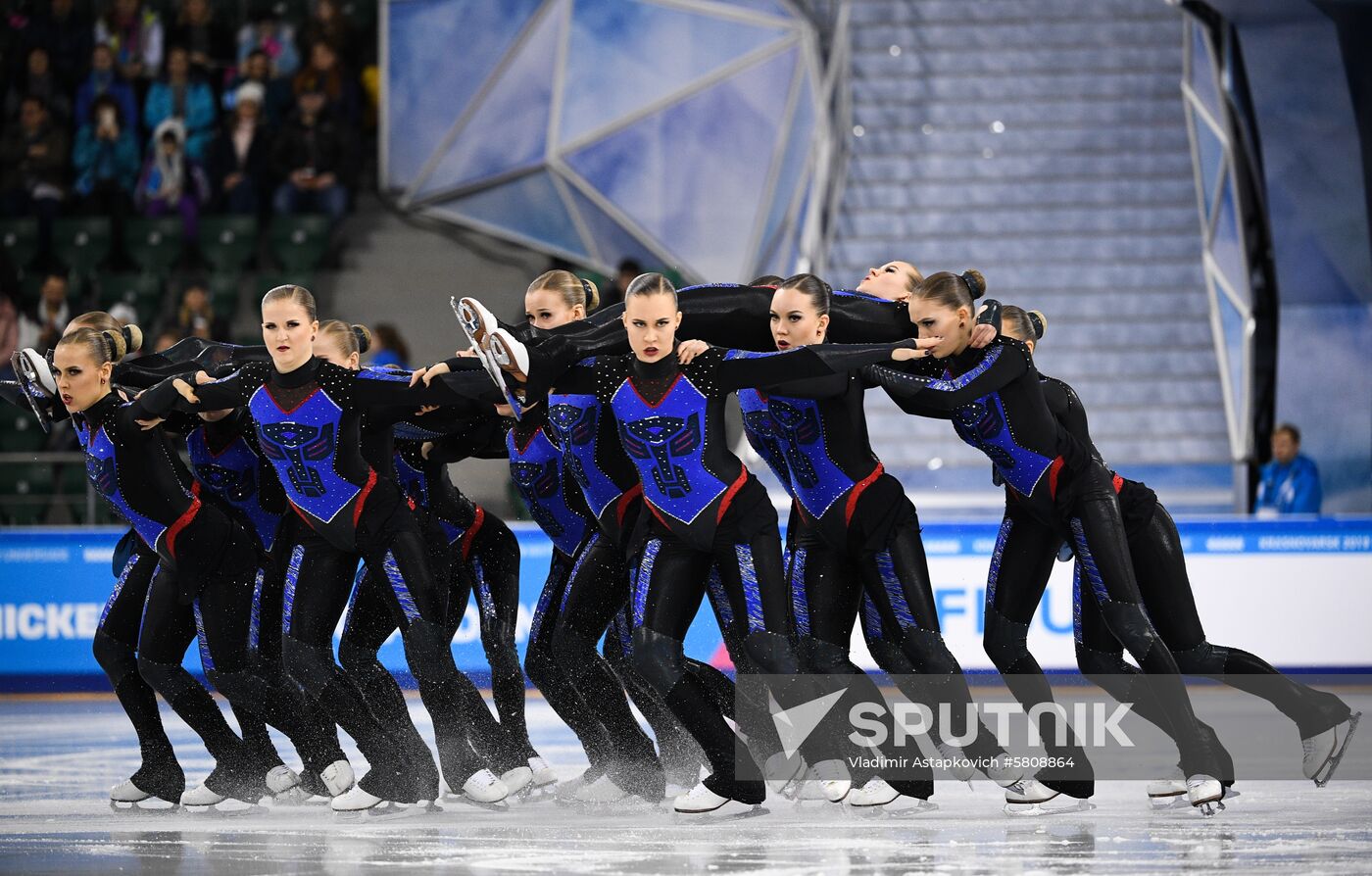 Russia Universiade Synchronized Figure Skating
