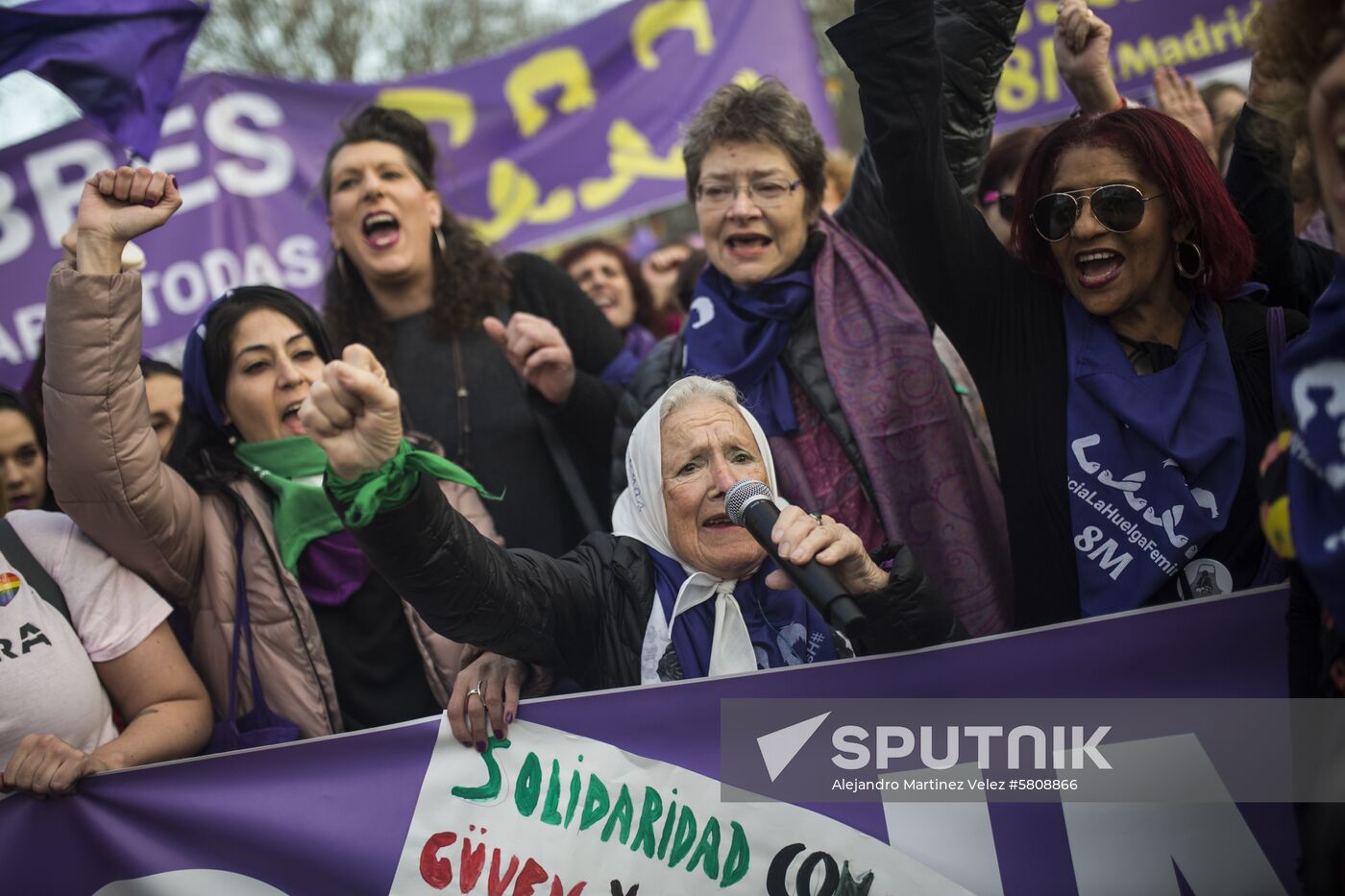 Spain Women's Day Demonstration
