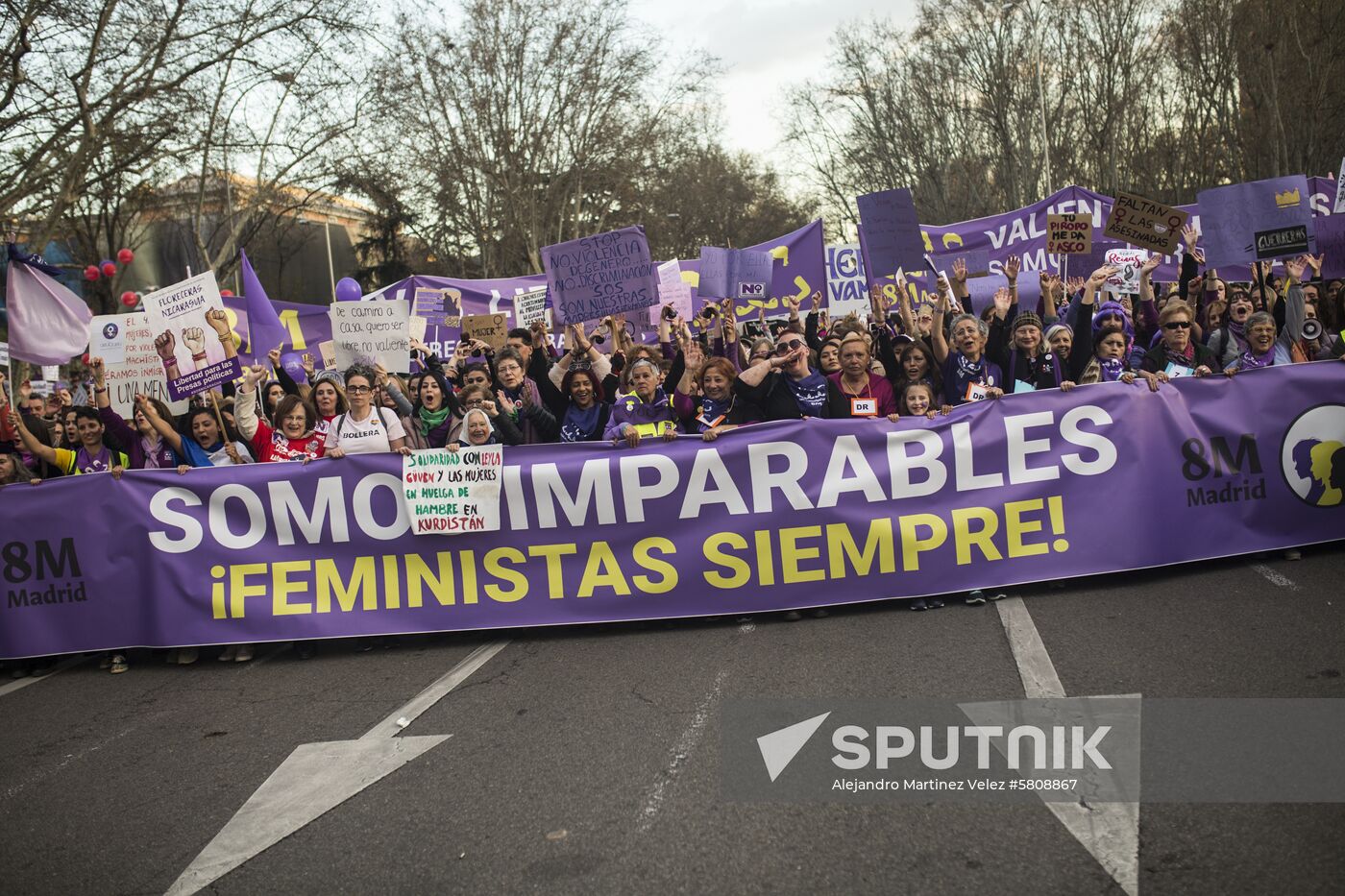 Spain Women's Day Demonstration