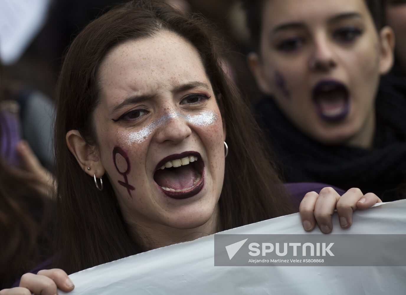 Spain Women's Day Demonstration