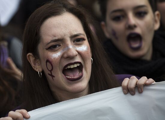 Spain Women's Day Demonstration