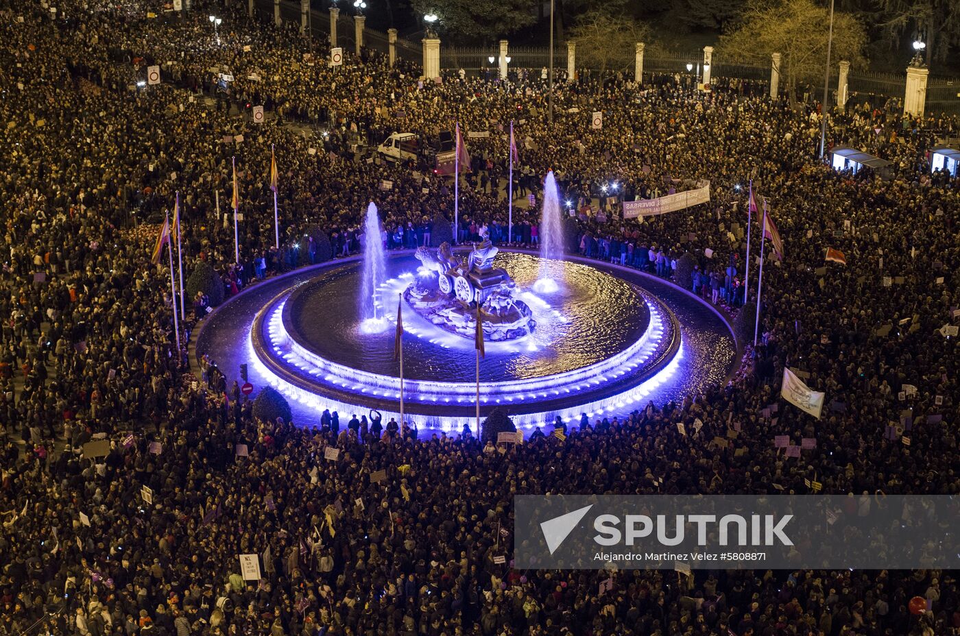 Spain Women's Day Demonstration