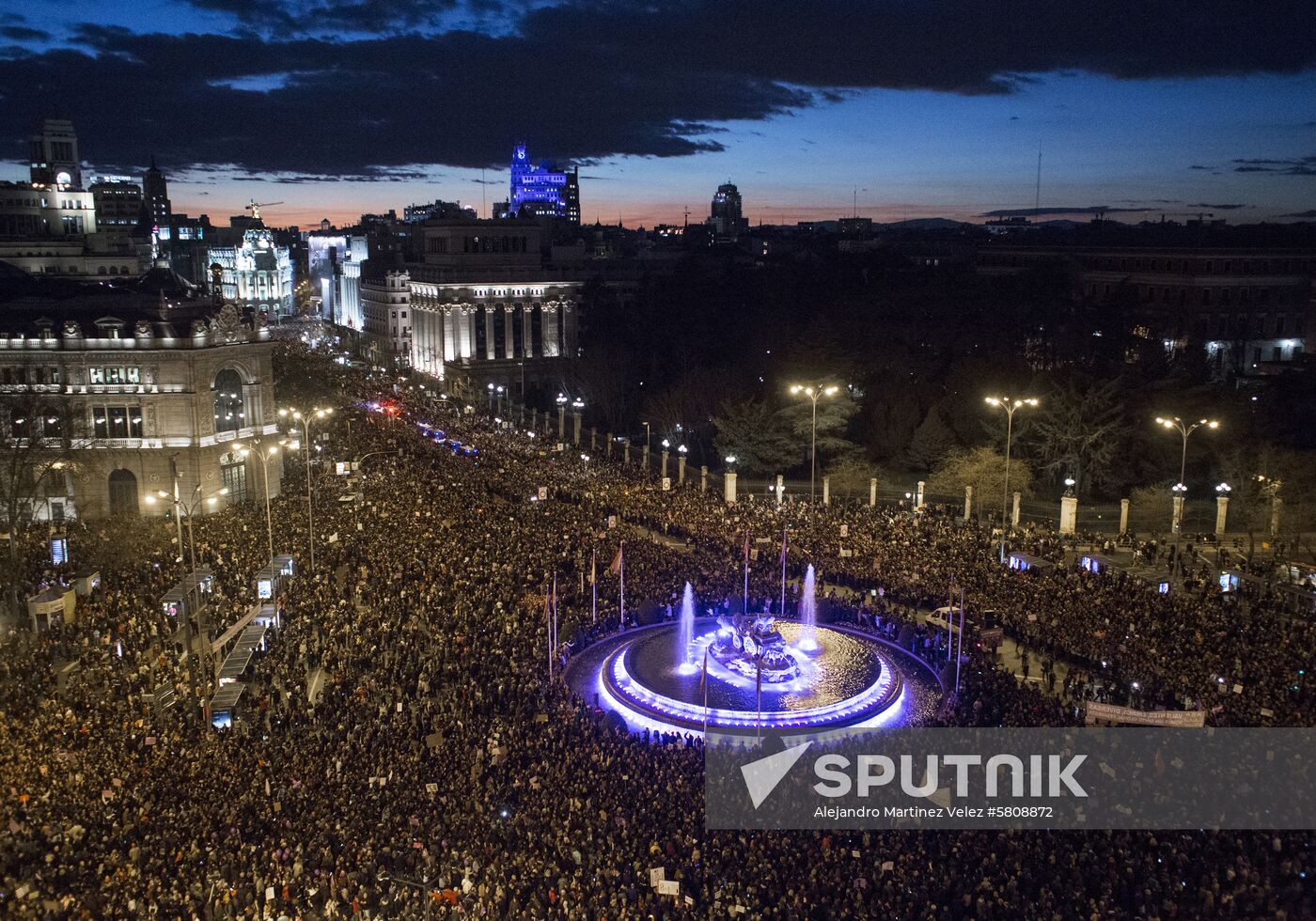 Spain Women's Day Demonstration