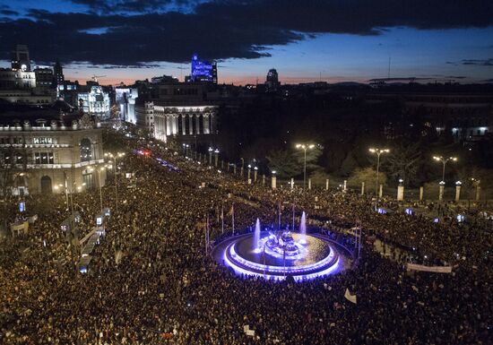 Spain Women's Day Demonstration