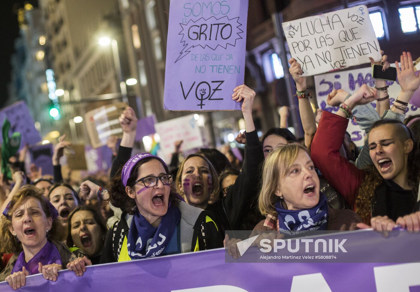 Spain Women's Day Demonstration