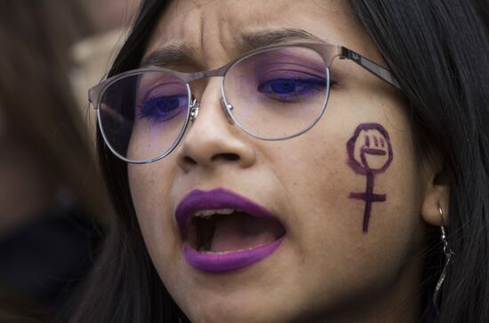 Spain Women's Day Demonstration