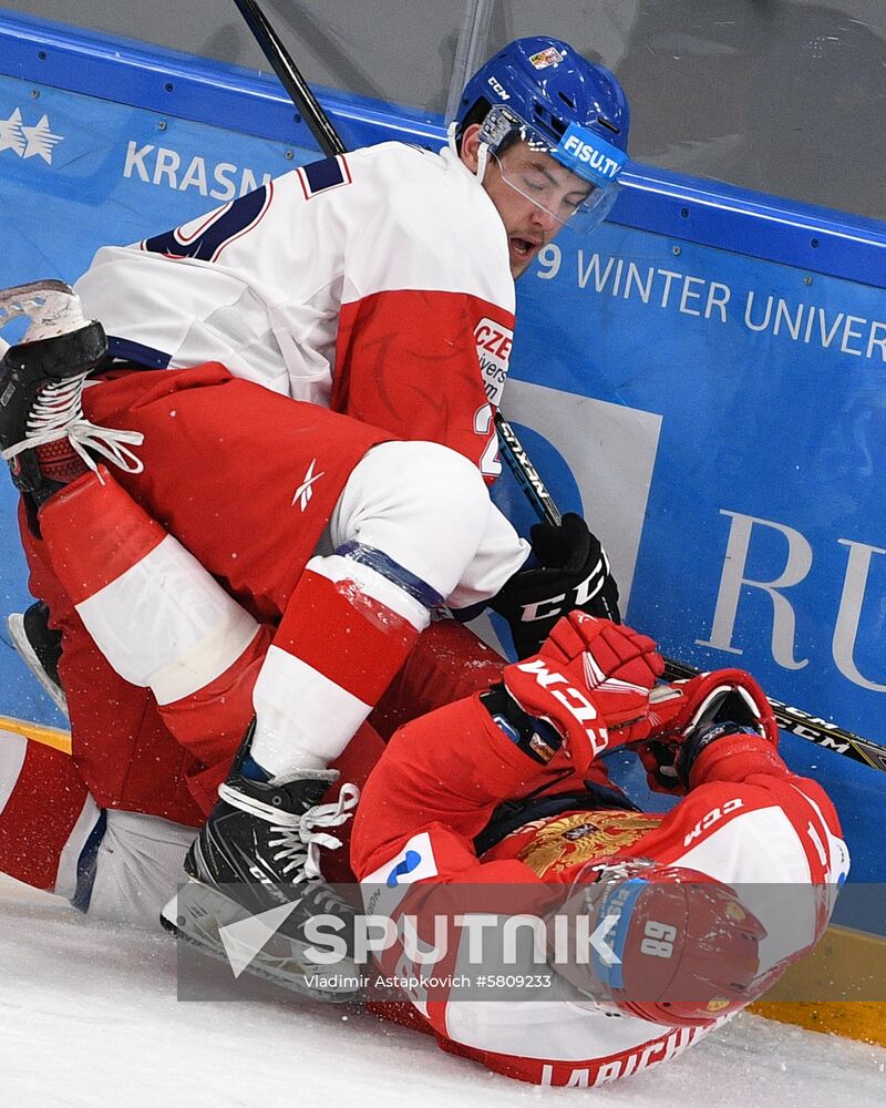 Russia Universiade Ice Hockey Men Russia - Czech Republic