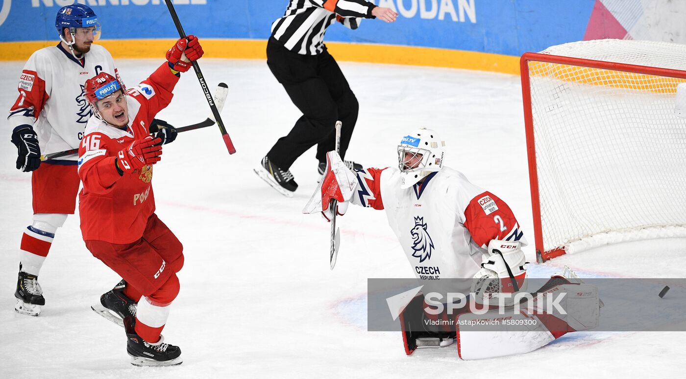 Russia Universiade Ice Hockey Men Russia - Czech Republic