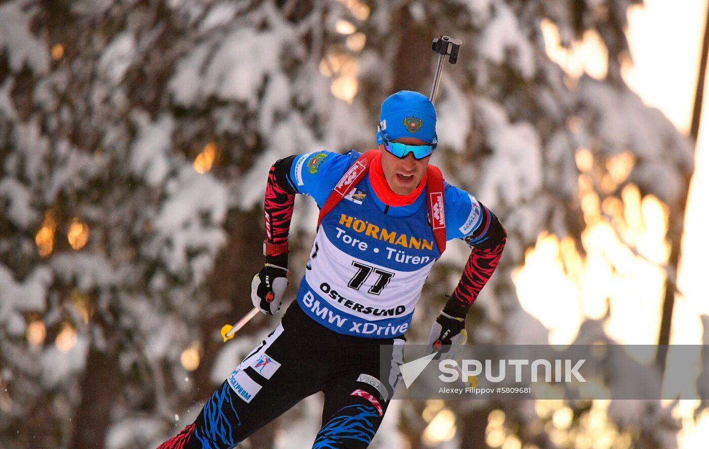 Sweden Biathlon Worlds Men Sprint