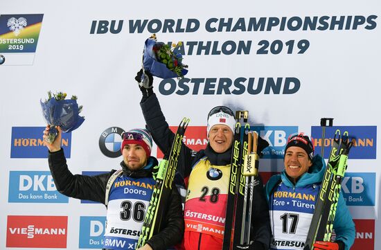 Sweden Biathlon Worlds Men Sprint