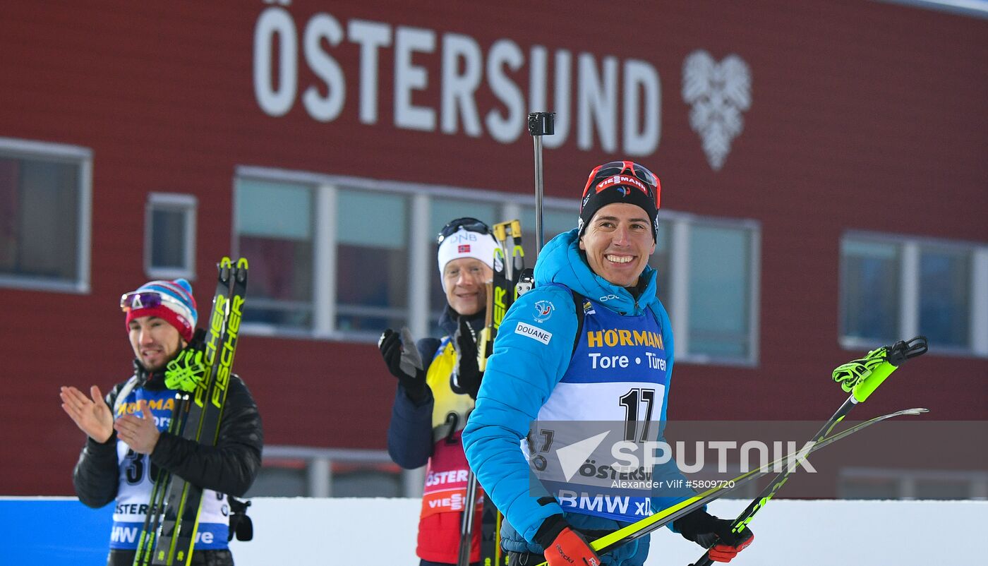 Sweden Biathlon Worlds Men Sprint