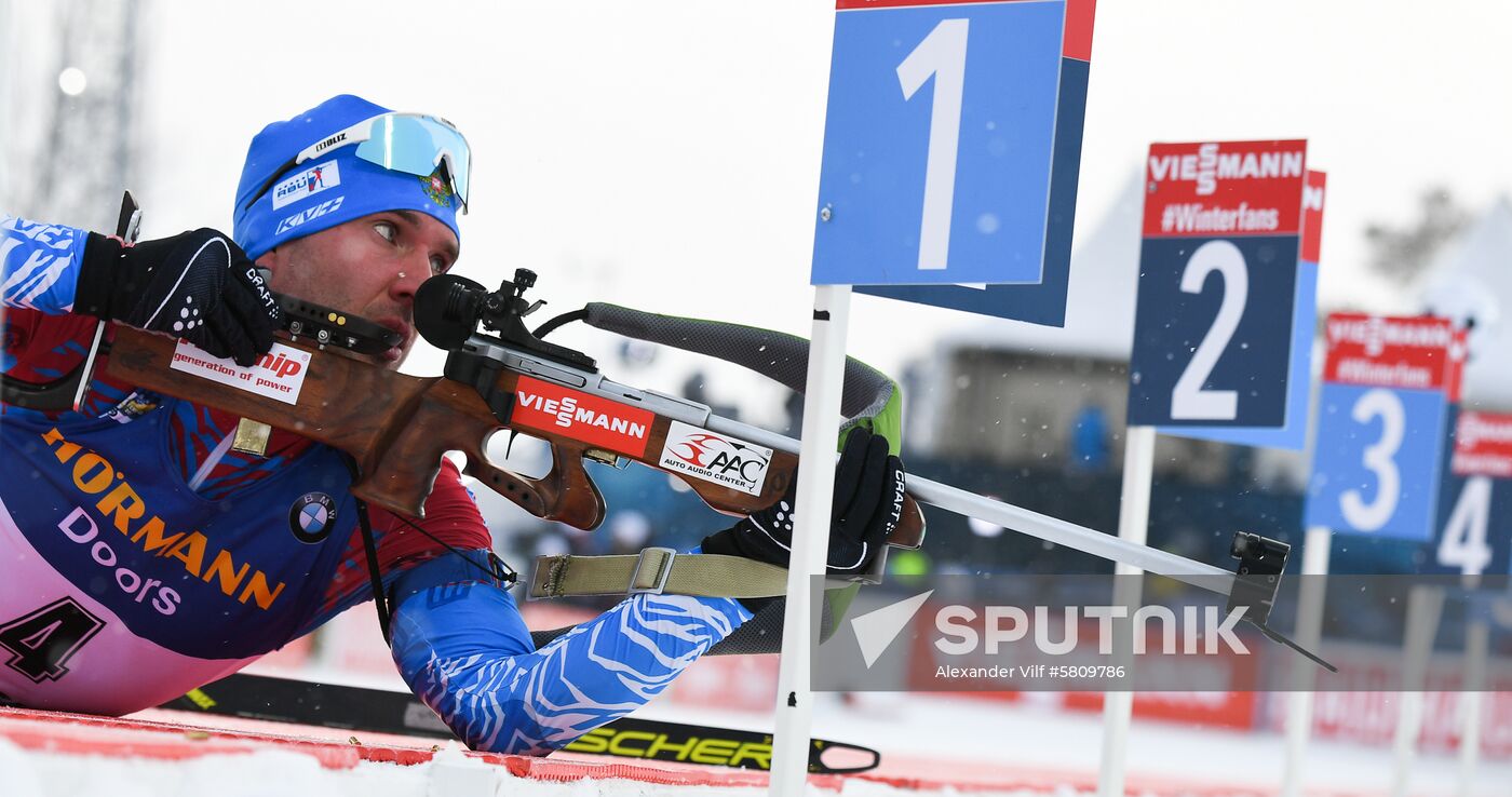 Sweden Biathlon Worlds Men Sprint