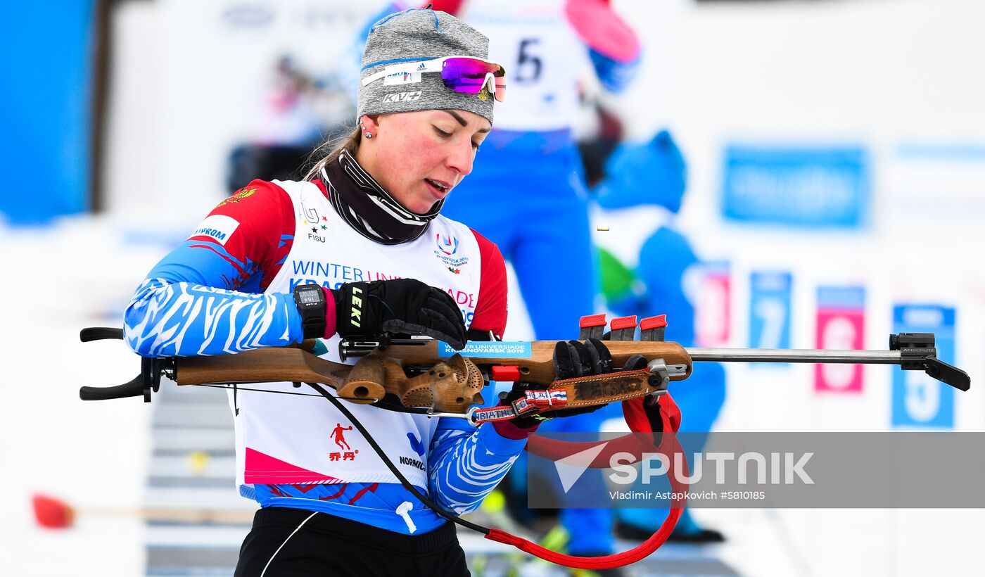 Russia Universiade Biathlon Mass Start Women 