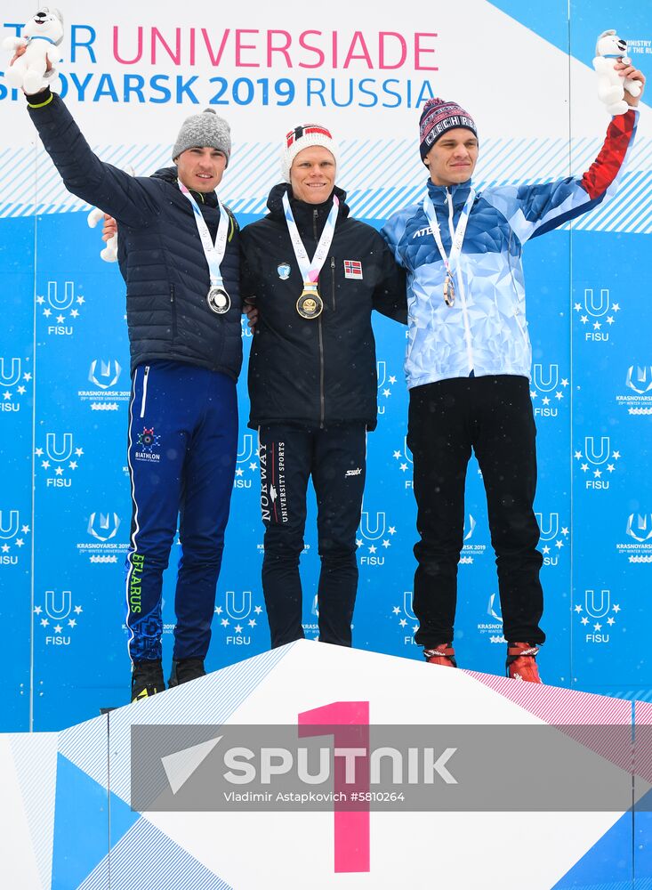 Russia Universiade Biathlon Mass Start Men