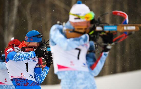 Russia Universiade Biathlon Mass Start Men