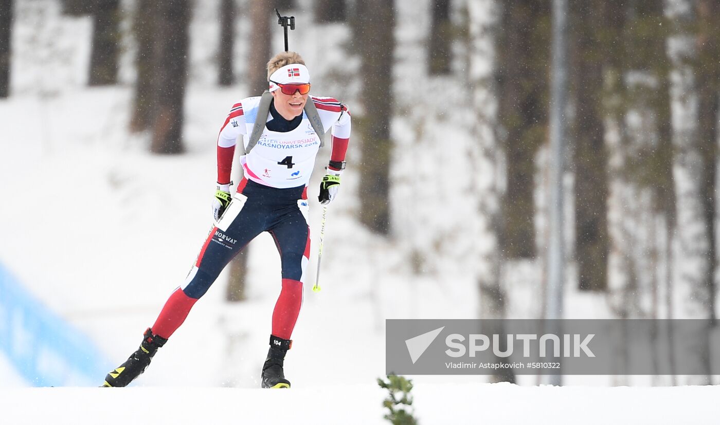 Russia Universiade Biathlon Mass Start Men
