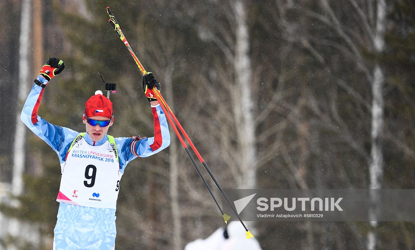 Russia Universiade Biathlon Mass Start Men