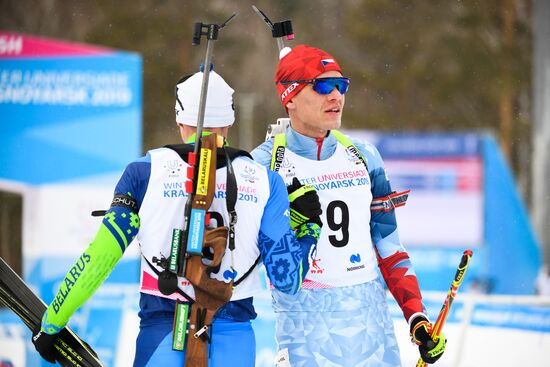 Russia Universiade Biathlon Mass Start Men