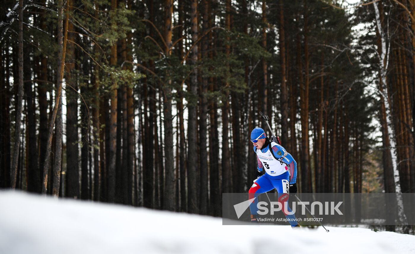 Russia Universiade Biathlon Mass Start Men