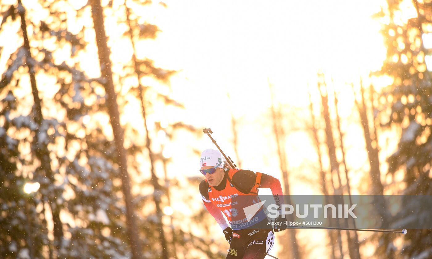 Sweden Biathlon Worlds Pursuit Men