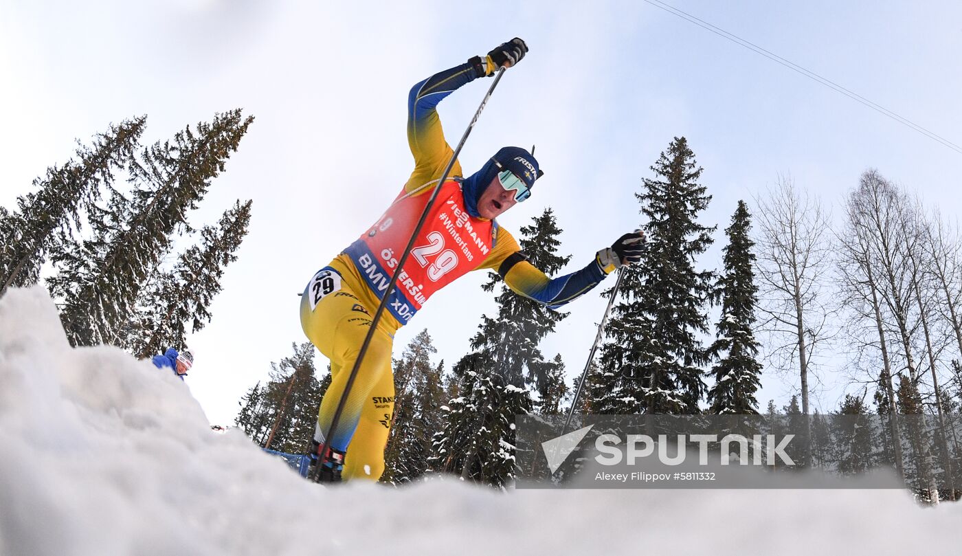 Sweden Biathlon Worlds Pursuit Men