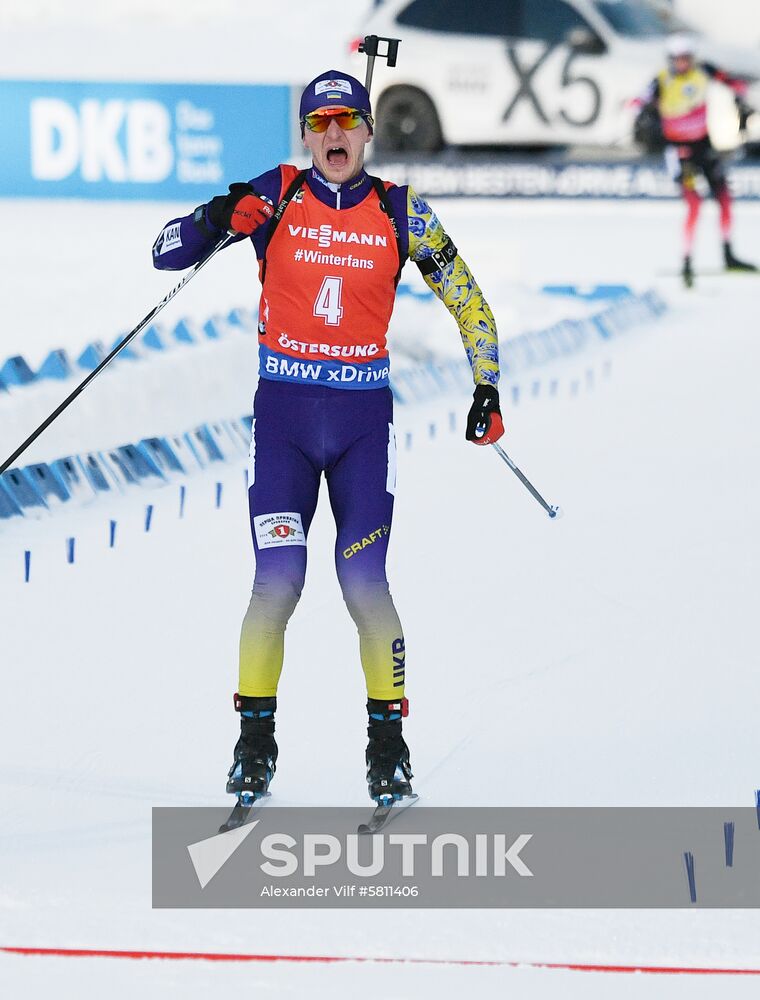 Sweden Biathlon Worlds Pursuit Men