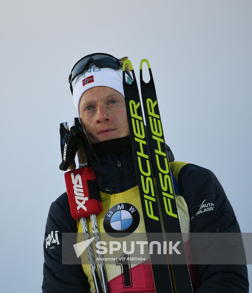 Sweden Biathlon Worlds Pursuit Men
