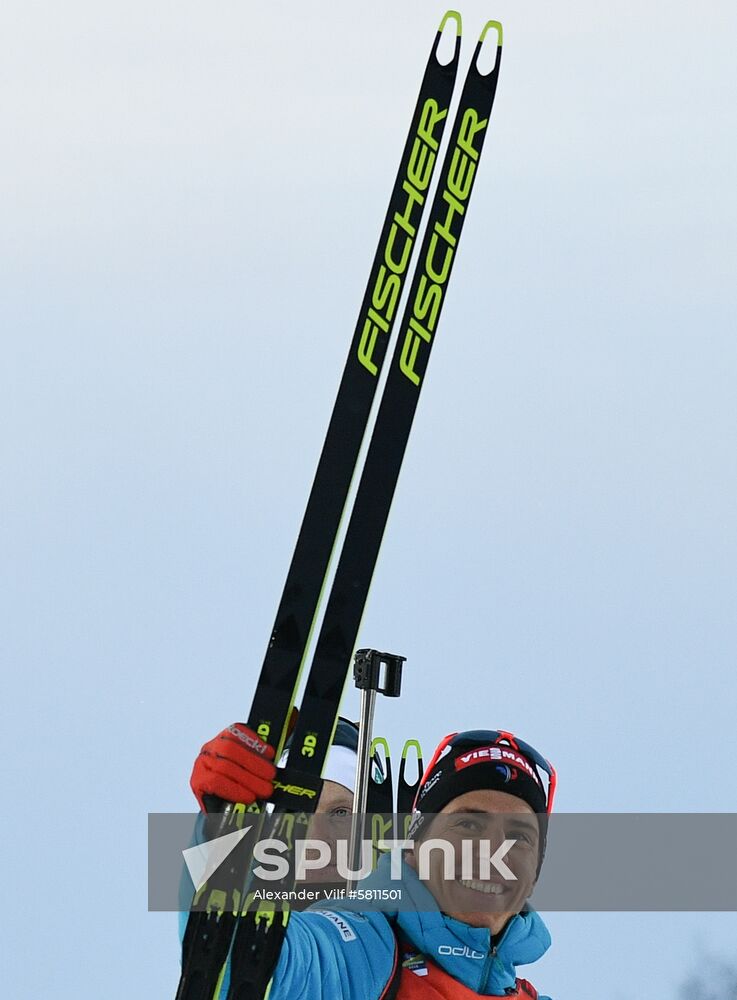 Sweden Biathlon Worlds Pursuit Men