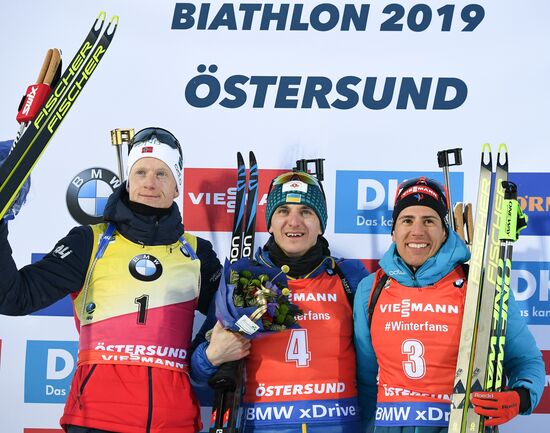Sweden Biathlon Worlds Pursuit Men