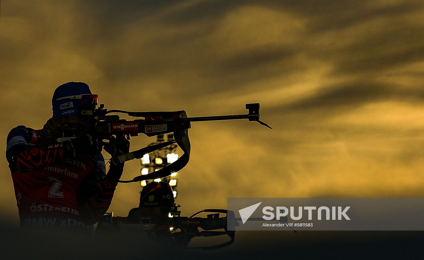 Sweden Biathlon Worlds Pursuit Men