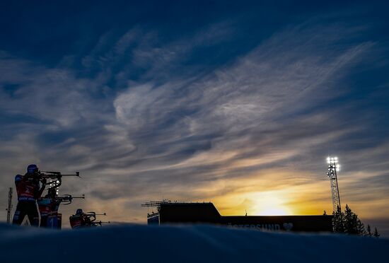 Sweden Biathlon Worlds Pursuit Men