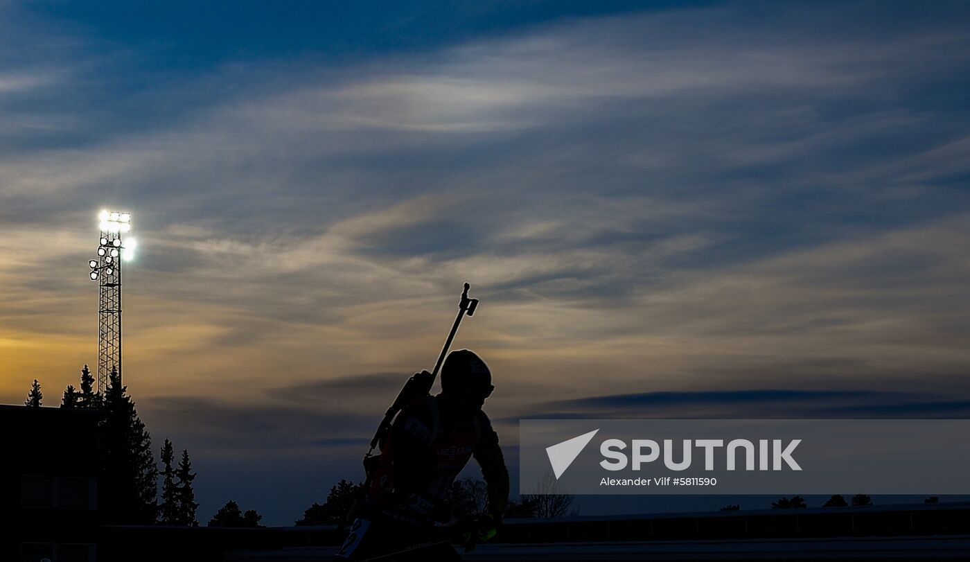 Sweden Biathlon Worlds Pursuit Men