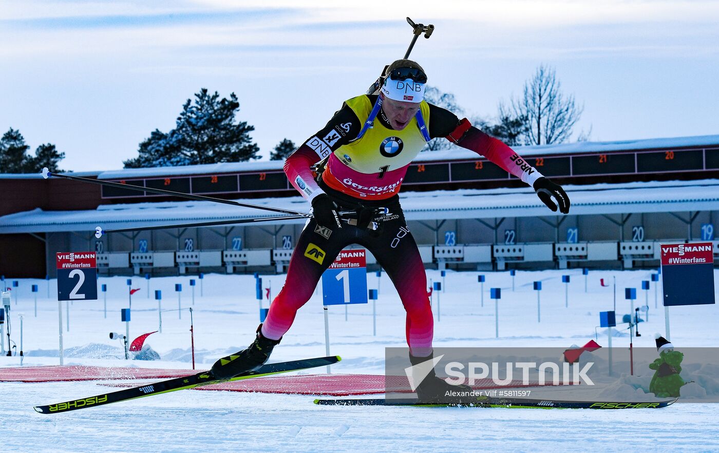 Sweden Biathlon Worlds Pursuit Men