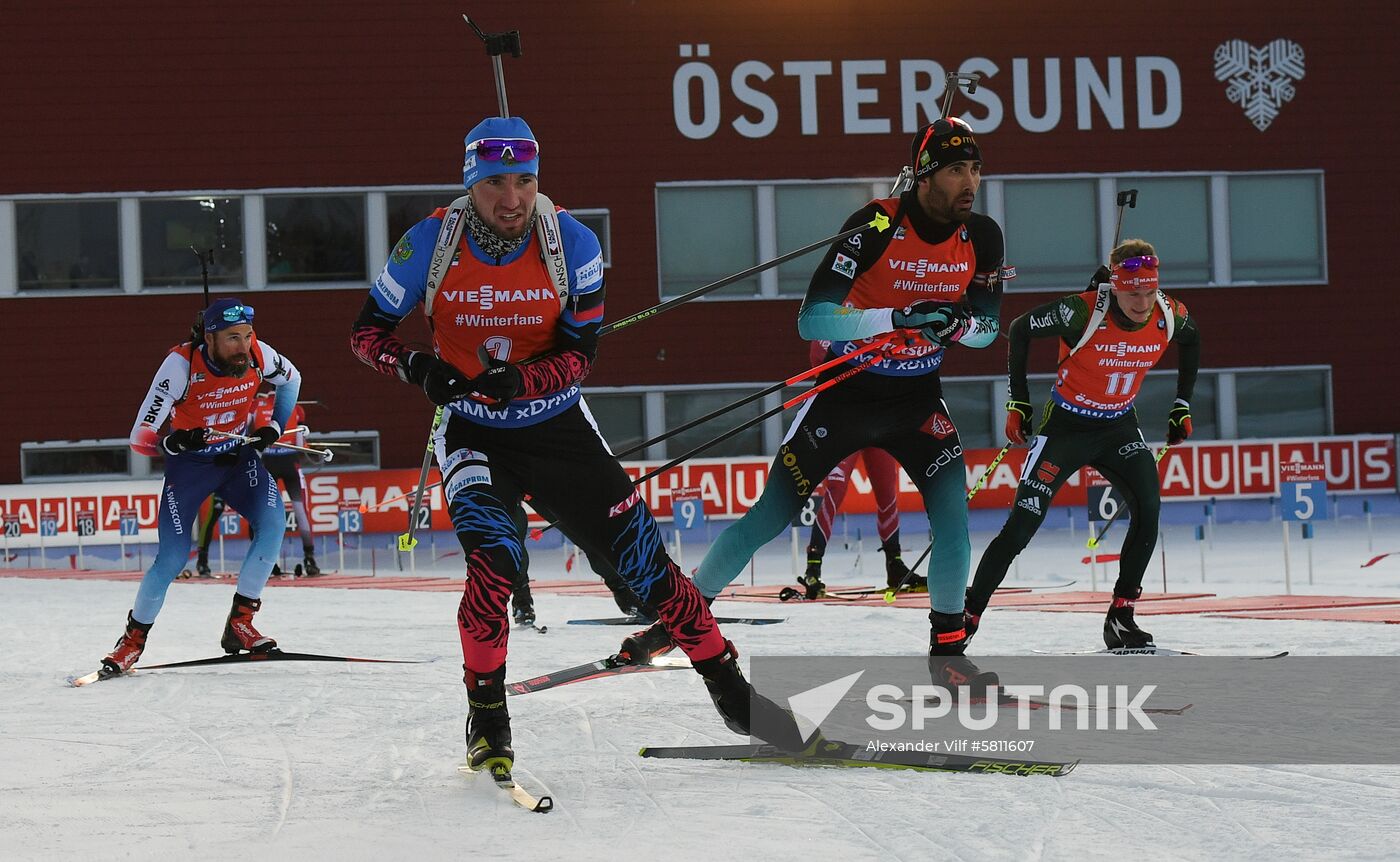 Sweden Biathlon Worlds Pursuit Men