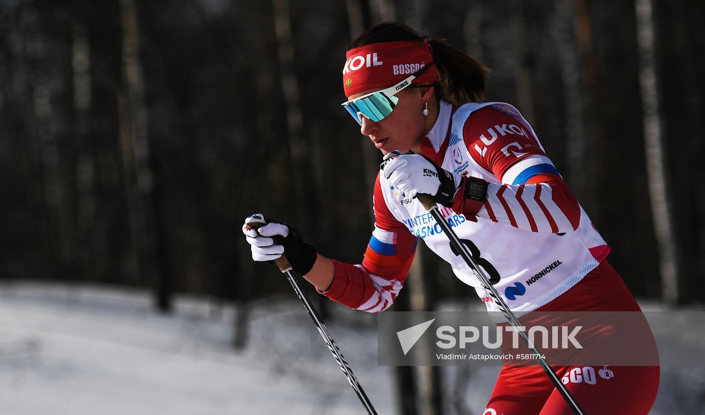Russia Universiade Cross Country Skiing Ladies
