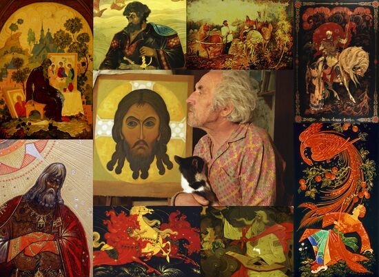 Artist Belov of Kholui village