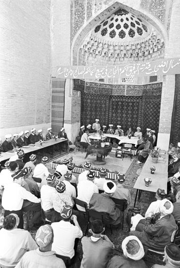 Graduates from Mir-i Arab Madrasah in Bukhara