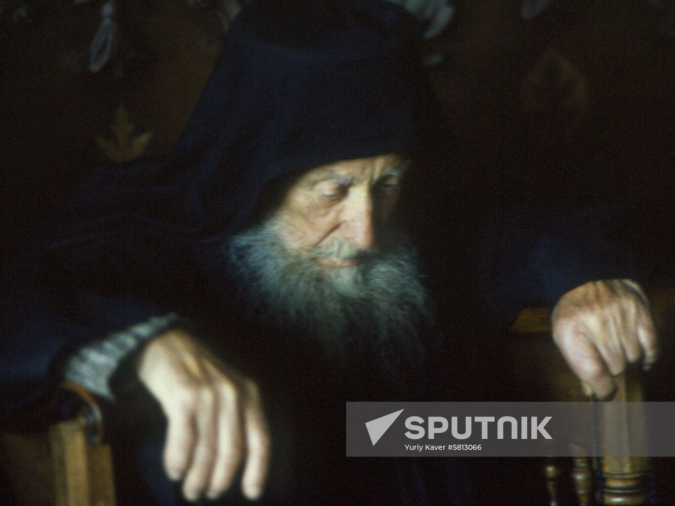 Elderly monk of Mount Athos