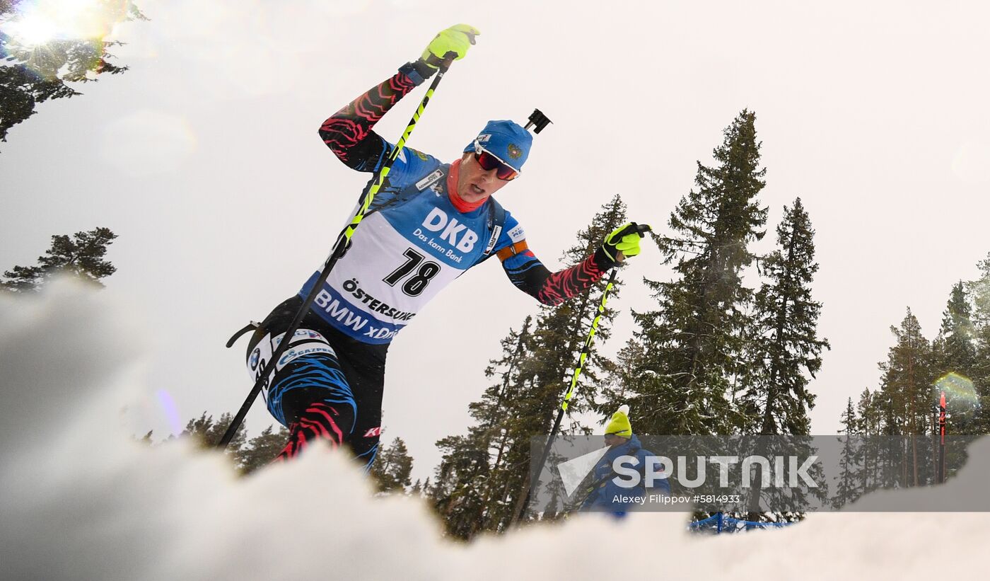 Sweden Biathlon Worlds Individual Competition Men